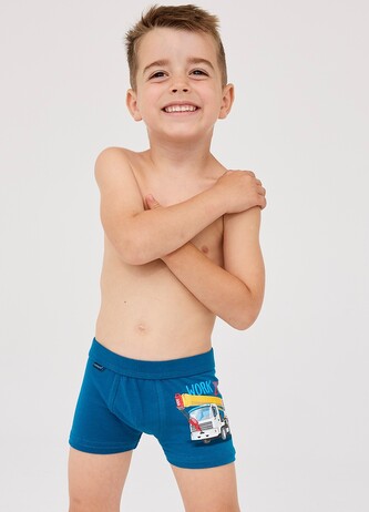 Bokserki Cornette Kids Boy 701/92 Work Zone 86-128 szary jasny melanż 110-116