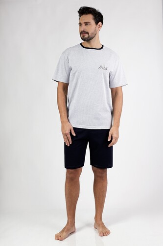 Piżama Regina 483 kr/r M-XL W25 męska granatowy XL