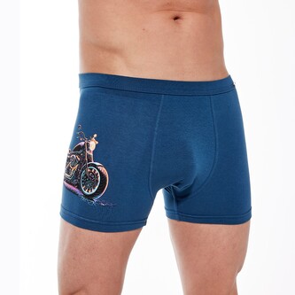 Bokserki Cornette Tattoo 280/232 Motorcy M-2XL morski XL