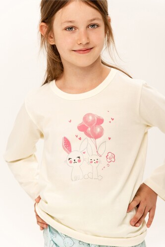 Piżama Taro Tabbie 3269 dł/r 86-116 Z24/25 kremowy 92