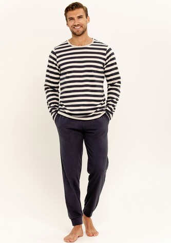 Piżama Taro Brace 3310 dł/r S-M Z24/25 męska granatowy-paski M