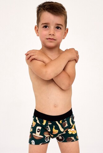 Bokserki Cornette Kids Boy 701/143 Fungi 86-128 zielony 98-104
