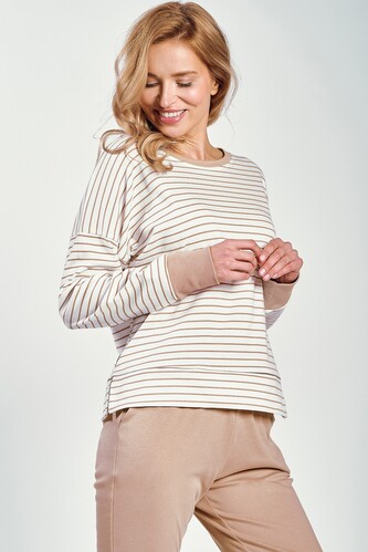 Piżama Taro Maggie 3226 Interlock dł/r S-XL Z24/25 damska ekri-beżowy L