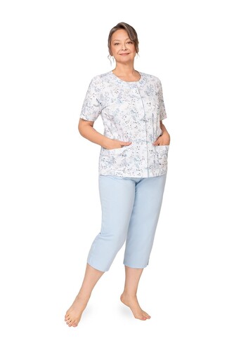 Piżama Martel Maria I 200 kr/r M-2XL damska rozpinana niebieski XL