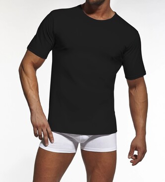 Koszulka Cornette 202 New kr/r S-2XL czarny S