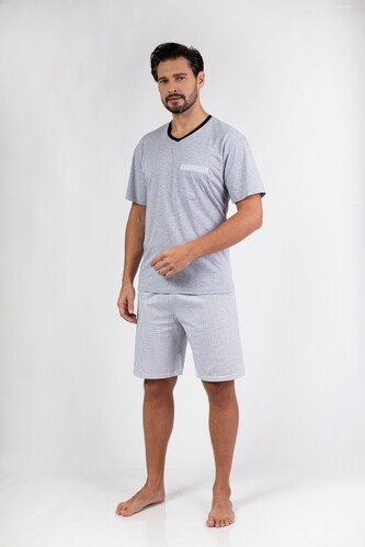 Piżama Regina 482 kr/r M-XL męska melanż L