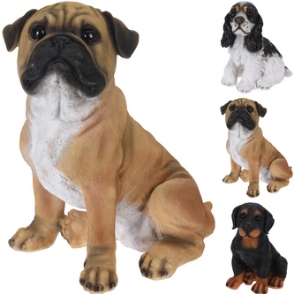 Igotrend, zahradní dekorace sedící pes 27 cm, 1 ks