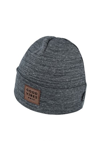 Czapka AJS 50-131 dziecięca grafitowy melanż 52-54 cm