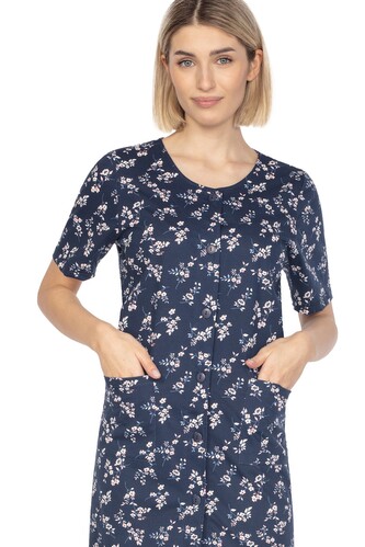 Koszula Regina 129 kr/r M-XL L24 damska rozpinana granatowy M