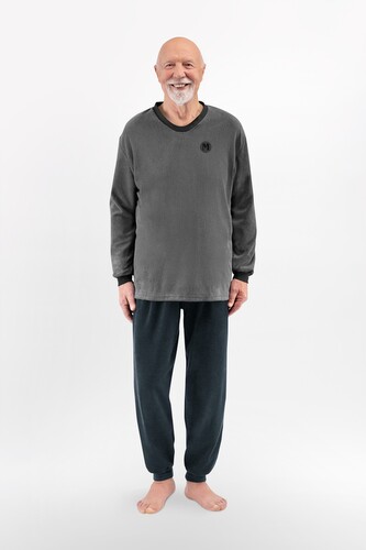 Piżama Martel 414 Ryszard II dł/r Frota M-3XL szary-grafitowy L