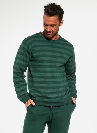 Piżama Cornette 117/259 Loose 12 dł/r S-2XL męska zielony L
