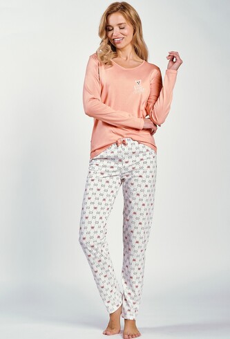 Piżama Taro Polly 3231 dł/r S-XL Z24/25 damska morelowy XL