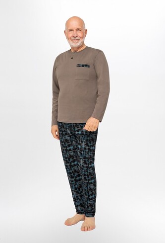 Piżama Martel 412 Marcel II dł/r M-2XL oliwkowy XXL