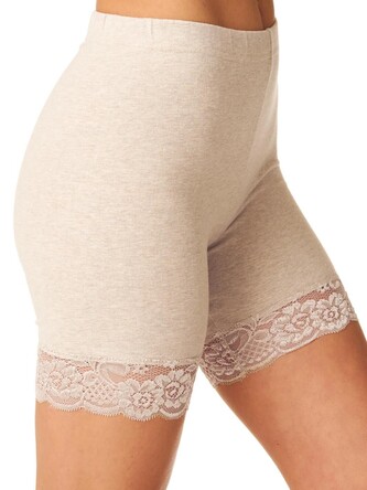 Szorty/Reformy Key Hot Touch LXU 729 1 z koronką S-XL beżowy S