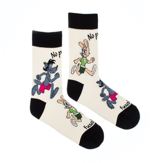 Ponožky No počkej Chyť mě Béžové L (43-46)