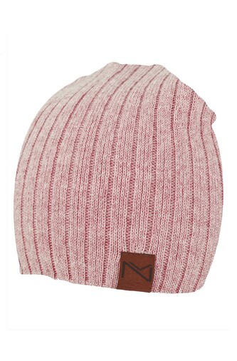 Czapka Noviti CZ086 Prążek Naszywka unisex różowy pudrowy 54-58 cm