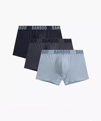 Bokserki Atlantic 3MH-215 Bamboo A'3 S-2XL granatowy-niebieski-grafitowy M