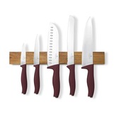 BERLINGERHAUS Sada nožů s magnetickým držákem z akátového dřeva 6 ks Leonardo Collection BH-2944