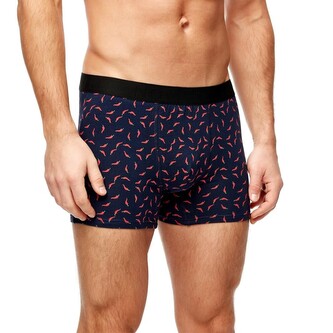 Bokserki Noviti BB006 Wzór M-2XL granatowy papryczki XL