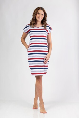 Koszula Regina 146 kr/r S-XL W25 damska szary-bordowy L