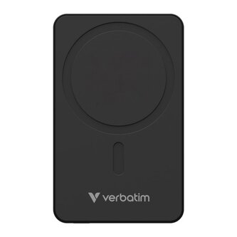 Verbatim magnetická bezdrátová powerbanka Charge 'n' Go Essentials, 5000mAh, černá Verbatim magnetická bezdrátová powerbanka Charge 'n' Go Essentials, 5000mAh, černá