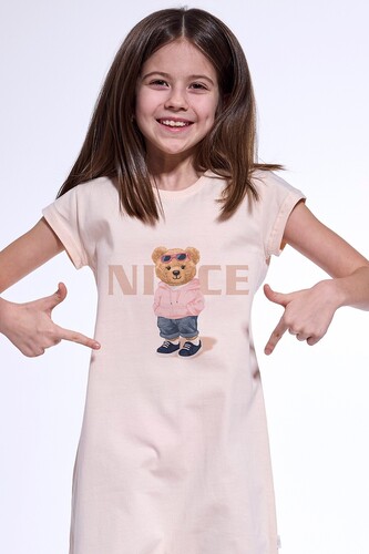 Koszula Cornette Kids Girl 493/113 Nice 2 kr/r 86-128 brzoskwiniowy 122-128