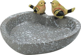 Igotrend, zahradní dekorace jezírko pro ptáčky 25 cm srdce