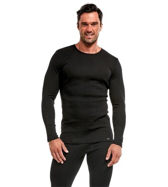 Koszulka Cornette 214 Authentic dł/r 4XL-5XL czarny 5XL