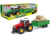 Traktor z przyczepą światło dźwięk napęd MIX