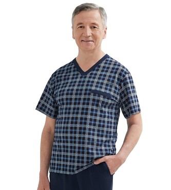 Piżama Martel 419 Marek I kr/r M-3XL granatowy ciemny M