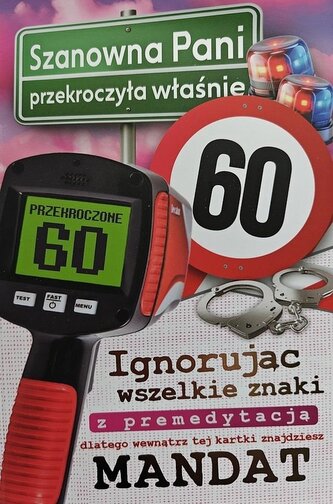 Karnet Urodziny 60