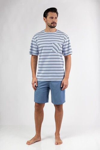 Piżama Regina 479 kr/r M-XL W25 męska niebieski M