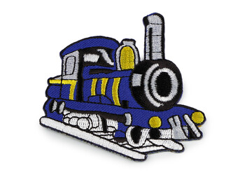 Nažehlovačka auto, traktor, loď - 1 ks - 72 modrá kobaltová vláček