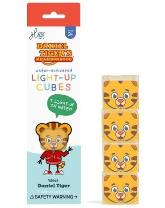 Glo Pals senzorické svítící kostky do vody Daniel Tiger