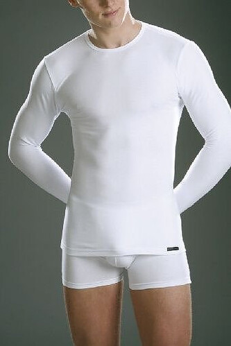 Koszulka Cornette 214 Authentic dł/r M-3XL biały XL