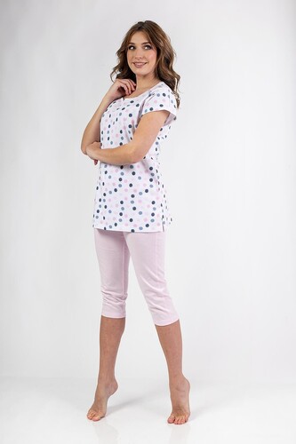 Piżama Regina 690 kr/r 2XL W25 damska ecru XXL