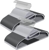 Sada 50 ks plastových ramínek Vero šedá