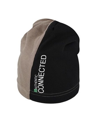 Czapka AJS 50-143 dziecięca fango-czarny 48-50 cm