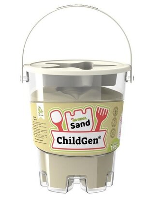 Piasek kinetyczny z foremką naturalny 500g