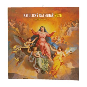 Baloušek Tisk - Katolický nástěnný kalendář s modlitbami 2026, 28,5 × 28,5 cm