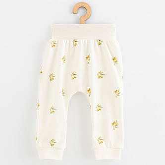 Kojenecké kalhoty z organické bavlny New Baby Olivy - velikost 80 (9-12m)