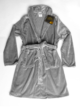 SZLAFROK COMFORT QUEEN XL SREBRNY 100% poliester, flannel fleece, 230gsm