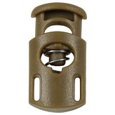 Koncovka na šňůrku vysoká 10 ks - coyote