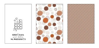 ŚCIERKA KPL.3 SZT 40X60 KUKE 005 CZEKOLADA BAW.