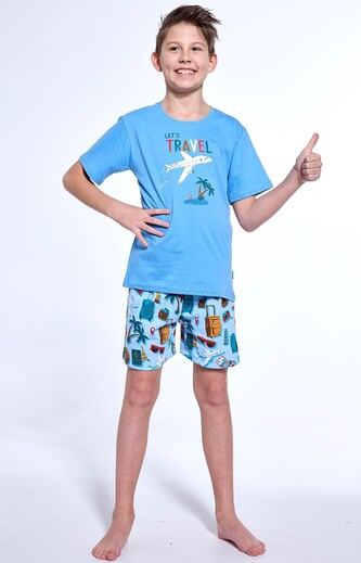 Piżama Cornette Young Boy 790/121 Travel 3 134-164 niebieski 146-152