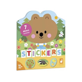 Janod Stickers Samolepky Les 7 predlôh od 1,5 roka