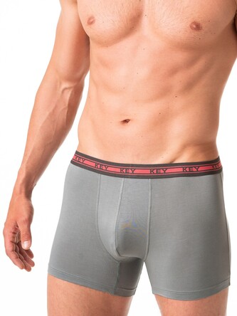 Bokserki Key MXH 178 A24 Bamboo M-2XL szary L