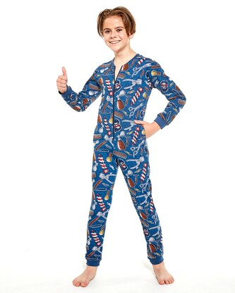Kombinezon Cornette Kids Boy 185/125 Barber 2 dł/r 86-128 jeans 86-92