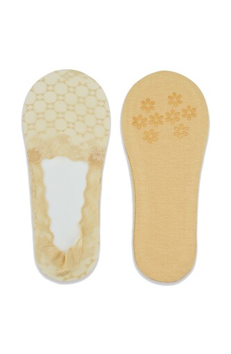 Baleriny Noviti SN053 Koronka Silikon ABS 36-41 beżowy 36-41