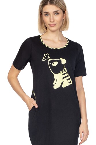 Koszula Regina 125 S-XL kr/r L24 damska czarny L